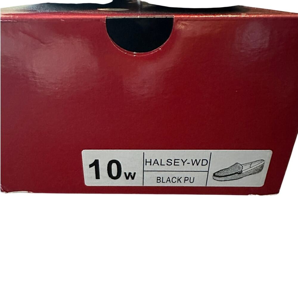 Journee Collection Women’s Loafers 10W Black‎ Moc Toe Slip-On Driving Shoes NIB - Picture 8 of 8
